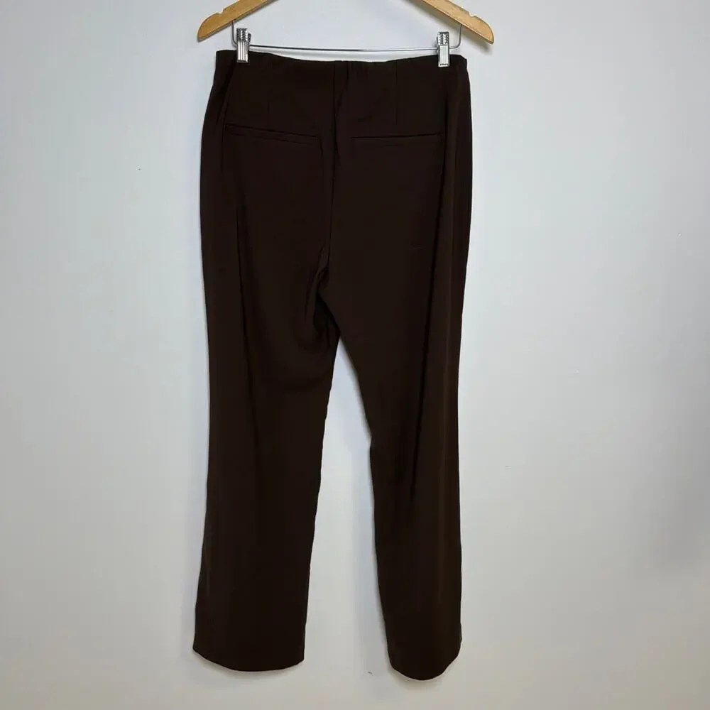 Abercrombie HR Slim Boot Trouser Dark Brown Tailored Dress Pant NWT Size XS